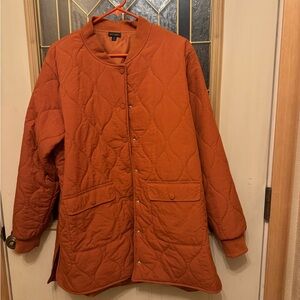 Orange Quilted Jacket
